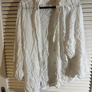 Women's White Button Down Shirt